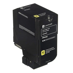 Lexmark oryginalny toner 74C0H40, yellow, 12000s, high capacity