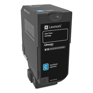 Lexmark oryginalny toner 74C0S20, cyan, 7000s