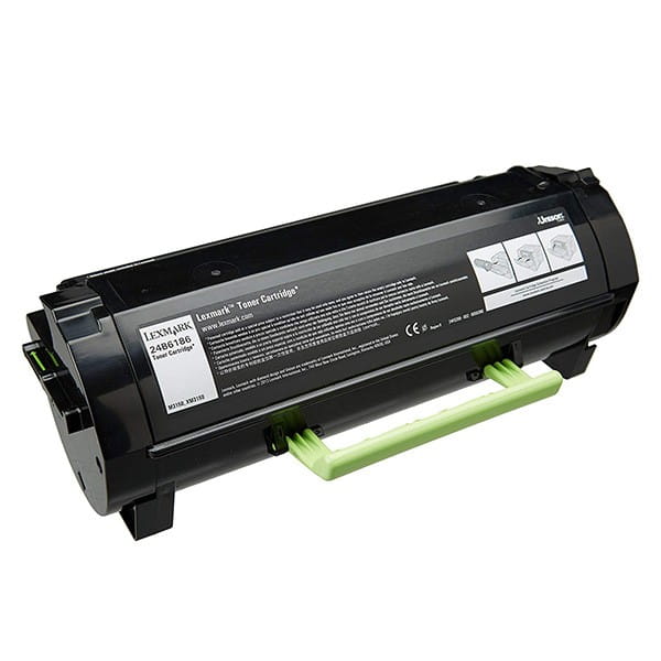 Lexmark oryginalny toner 24B6186, black, 16000s, return, Lexmark M3150, XM3150, O