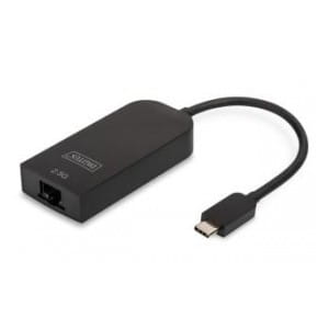 Karta sieciowa DIGITUS przewodowa USB 3.0 Typ C do RJ45 Gigabit Ethernet 2.5Gbps 10/100/1000/2500Mbps