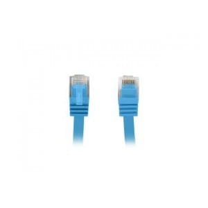 Patchcord Lanberg UTP kat.5e 1,5m niebieski płaski
