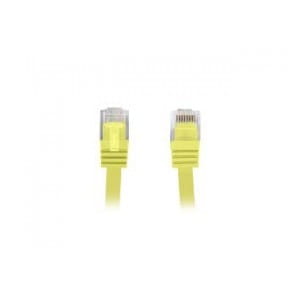 Patchcord Lanberg UTP kat.5e 2m żółty płaski