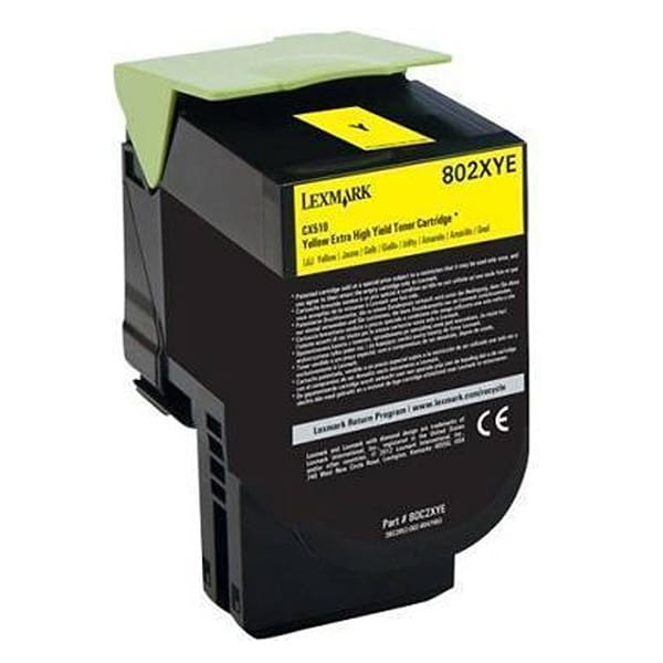 Lexmark oryginalny toner 80C20YE, yellow, 1000s, return, Lexmark CX310dn, CX310n, CX410de, CX410, O