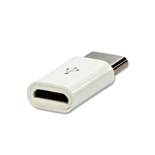 Redukacja USB, (3.1), USB C (3.1) M-USB micro (2.0) F, 0, biała