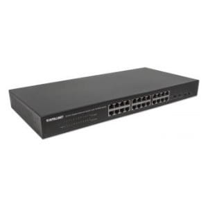 Switch niezarządzalny Intellinet 24x 10/100/1000 Mbps RJ45 + 2x UPLINK SFP+ 10GbE Rack 19"