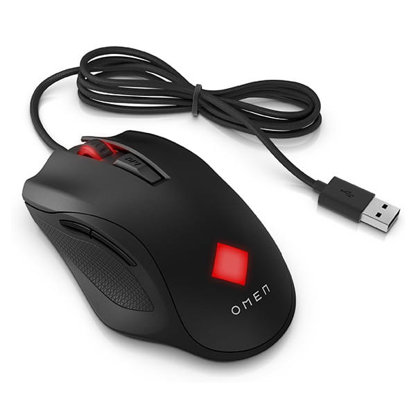 HP Mysz OMEN Vector Gaming, 16000DPI, optyczny, 6kl., przewodowa USB, czarna, 50 mln kliknięć, Microsoft Windows 10