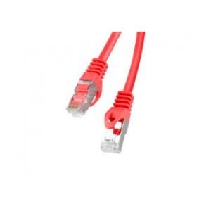 Patchcord Lanberg FTP kat.5e 0,25m czerwony