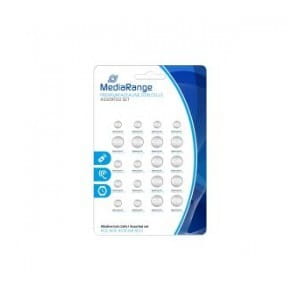 Baterie alkaliczne MediaRange MRBAT119 Coin Cells, Assorted set, AG3|AG4|AG10|AG13, Pack 20