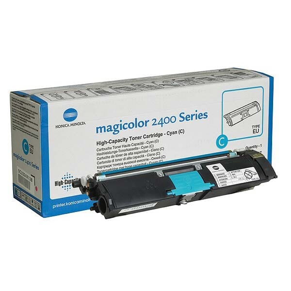 Konica Minolta oryginalny toner A00W332, cyan, 4500s, 1710-5890-07, z hologramem, Konica Minolta Magic Color 2400, 2430, 2450, 248