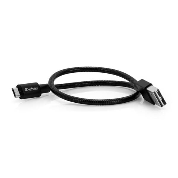 Kabel USB (2.0), USB A M- USB micro B M, 1m, czarny, Verbatim, box, 48863