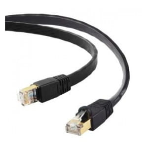 Patchcord U-FTP Edimax CAT8 40GbE AWG26 1m czarny