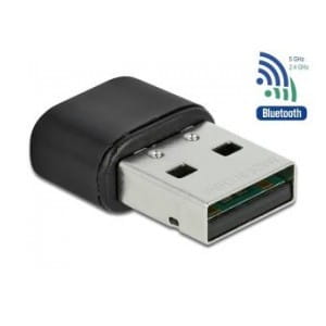 Karta sieciowa bezprzewodowa Delock USB AC-433 Dual Band 2.4/5GHz wewnętrzne anteny z Bluetooth 4.2