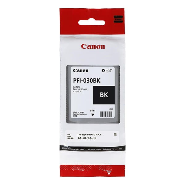 Canon oryginalny ink / tusz PFI-030BK, black, 55ml, 3489C001, Canon iPF TA-20, iPF TA-30