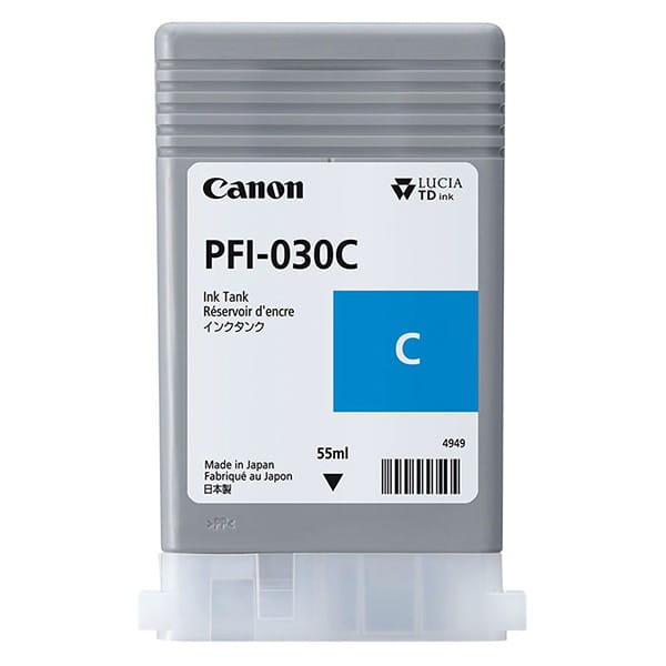 Canon oryginalny ink / tusz PFI-030C, cyan, 55ml, 3490C001, Canon iPF TA-20, iPF TA-30