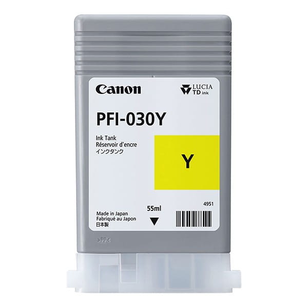 Canon oryginalny ink / tusz PFI-030Y, yellow, 55ml, 3492C001, Canon iPF TA-20, iPF TA-30