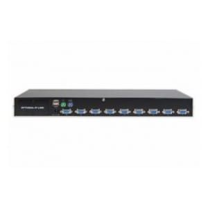 Przełącznik KVM DIGITUS Combo PS/2&USB 2.0, 8 portów, Rack, IP (opcjonalnie)