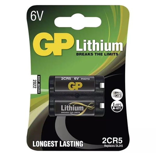 Bateria litowa, 2CR5, 6V, GP, blistr, 1-pack