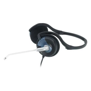 Genius HS-300N, słuchawki z mikrofonem, przewodowaczarna, 3.5 mm jack