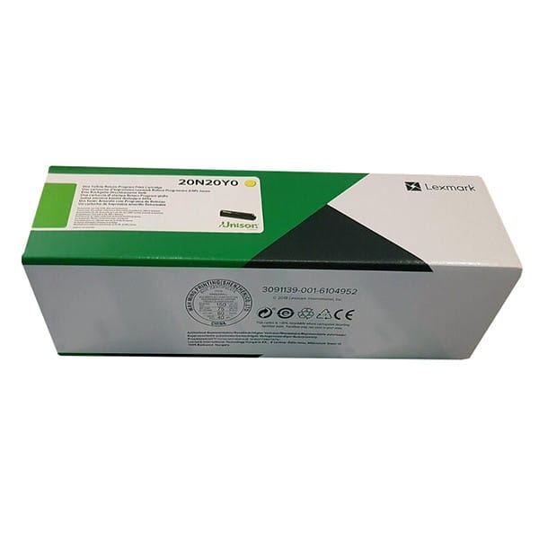 Lexmark oryginalny toner 20N20Y0, yellow, 1500s, return, Lexmark CX331adwe, CS431dw, CS331dw, CX431adw, O