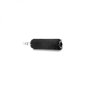 Audio redukcja, Jack (3,5mm) M - Jack (6.3mm) F, stereo, czarna