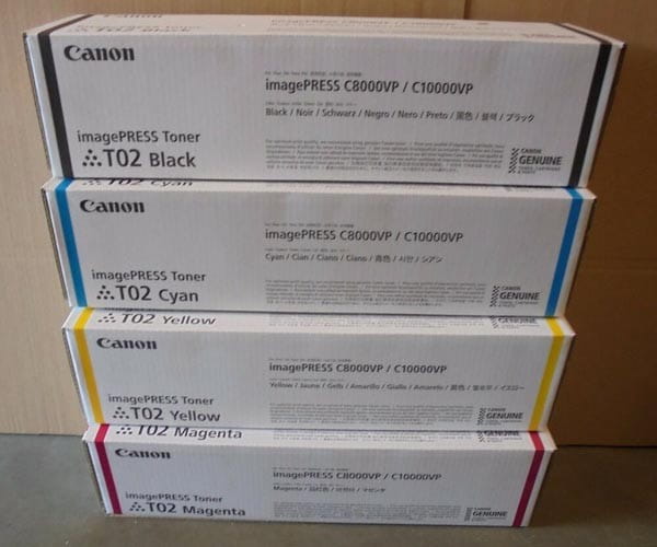Canon oryginalny toner T02, yellow, 43000s, 8532B001, Canon imagePRESS C8000VP, C10000VP, O
