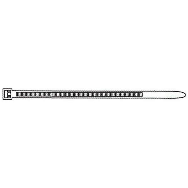 Pasek wycofujacy, 250x3,6mm, czarny, 0.25m, 100 szt w opakowaniu