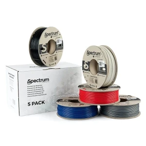 Spectrum 3D filament ASA 275 1,75mm, 5x250g mix Polar White, Deep Black, Silver Star, Navy Blue, Bloody Red