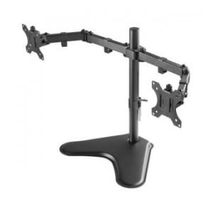 Uchwyt biurkowy Techly na 2 monitory 13"-32" 2x8kg regulowany