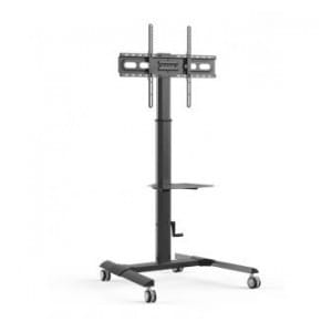 Stojak mobilny Techly 32"-70", 40kg regulowany z półką