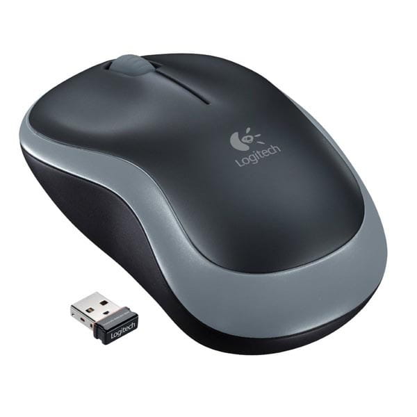Logitech Mysz M185, 1000DPI, 2.4 [GHz], optyczna, 3kl., 1 scroll, bezprzewodowa, czarna, 1 szt AA