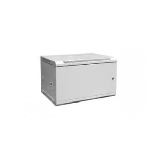 Szafa wisząca DIGITUS 19" 6U 600/450 drzwi blaszane (RAL 7035)
