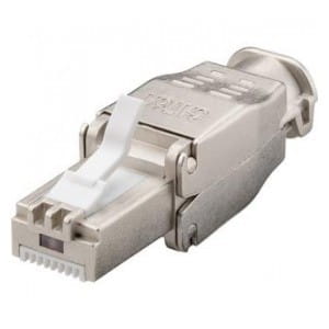 Wtyk Techly beznarzędziowy RJ45 STP Cat.6a samozaciskowy
