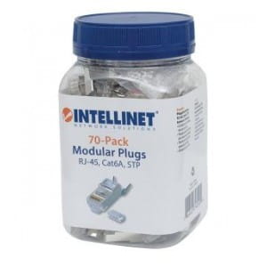 Wtyk Intellinet RJ45 8P/8C STP Cat.6a drut / linka 50szt.