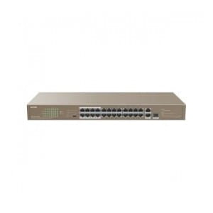 Switch niezarządzalny Tenda TEF1126P-24-250W 24-port Ethernet Switch 10/100 Mb/s PoE 250W Rack