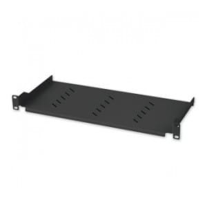 Półka do szafy 19" Techly 1U 150mm 2pkt. perforowana czarna