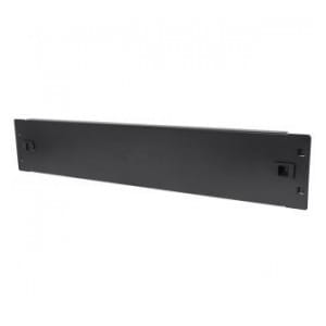 Panel maskujący Techly Rack 19" 2U zatrzaskowy czarny