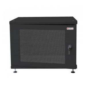 Szafa stojąca Techly na kumulatory fotowoltaiczne Rack 19" 8U czarna