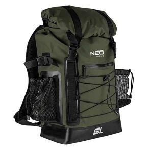 Outdoor batoh, zielony, poliuretan, 63-131, wodoodporny, regulowane ramiączka, Neo Tools