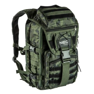 Outdoor batoh, zielony, poliester, 84-321, odporny na ścieranie i uderzenia, Neo Tools