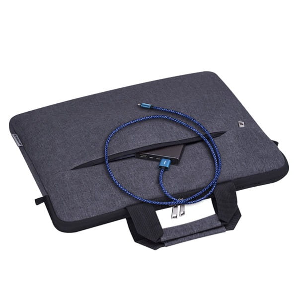 Torba na  notebook 15,6", Chic, szara, poliester, Defender