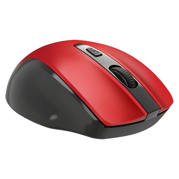 Defender Mysz PRIME MB-053, 1600DPI, 2.4 [GHz], optyczna, 6kl., bezprzewodowa, czerwona, 1 szt AA, nano odbiornik, cicha