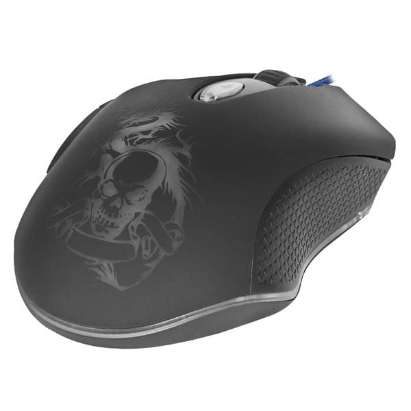Defender Mysz Sky Dragon GM-090L, 3200DPI, optyczna, 6kl., 1 scroll, przewodowa USB, czarna, z podkładką gamingową, podświetlona