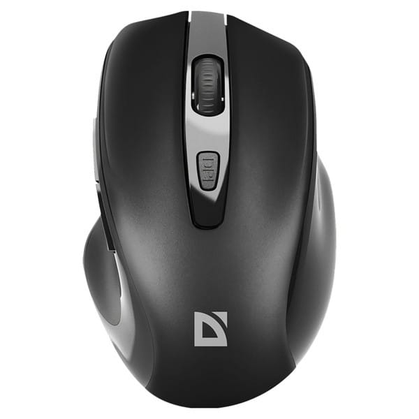 Defender Mysz PRIME MB-053, 1600DPI, 2.4 [GHz], optyczna, 6kl., bezprzewodowa, czarna, 1 szt AA, nano odbiornik, cicha