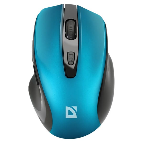 Defender Mysz PRIME MB-053, 1600DPI, 2.4 [GHz], optyczna, 6kl., bezprzewodowa, turkusowa, 1 szt AA, nano odbiornik, cicha