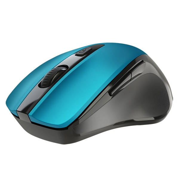Defender Mysz PRIME MB-053, 1600DPI, 2.4 [GHz], optyczna, 6kl., bezprzewodowa, turkusowa, 1 szt AA, nano odbiornik, cicha