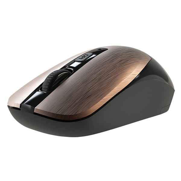 Defender Mysz WAVE MM-995, 1600DPI, 2.4 [GHz], optyczna, 3kl., bezprzewodowa, brązowa, 1 szt AA, nano odbiornik, cicha