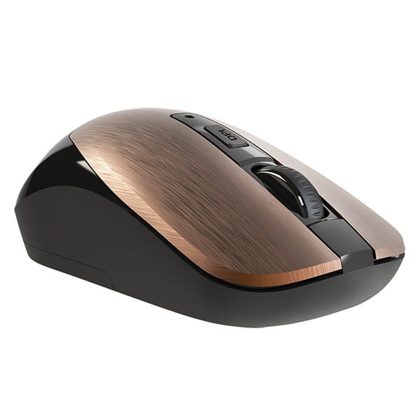 Defender Mysz WAVE MM-995, 1600DPI, 2.4 [GHz], optyczna, 3kl., bezprzewodowa, brązowa, 1 szt AA, nano odbiornik, cicha