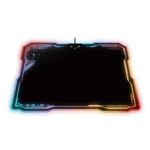 Podkładka pod mysz, EMP013, do gry, czarna, 36.5x26.5 cm, E-blue, podświetlana, z ładowaniem bezprzewodowym