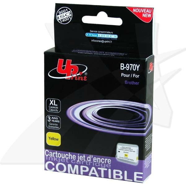 UPrint kompatybilny ink / tusz z LC-1000Y, yellow, 10ml, B-970Y, dla Brother DCP-330C, 540CN, 130C, MFC-240C, 440CN