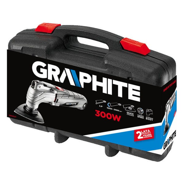 Urządzenie wielofunkcyjne Graphite 59G021, przewód, 230V, 300W, 21000osc./min, 2,8°